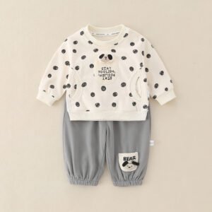 Pure Cotton Romper Set For Boys Cute Childrens Clothing Baby Boy Outfits