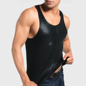 Men's Casual 3D Snake-Print Fitted Vest
