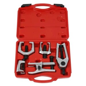 5pcs Tie Rod End Joint Ball Puller Tool Front End Service Tool Kit Pitman Arm Tie Rod End Puller