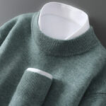 Men's Casual Loose-Fitting Cashmere Base-Layer Sweater