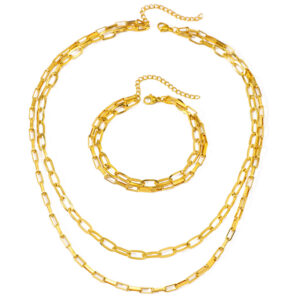Hip-hop Versatile Double-layered Clavicle Chain