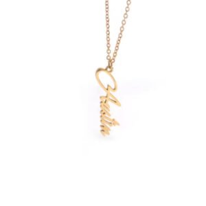 Stainless Steel 18k Gold-plated Color-changing Free Personalized Pendant Chain