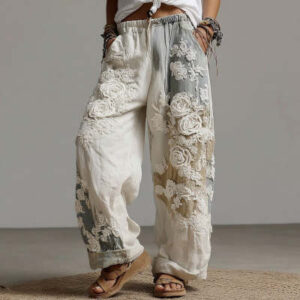 Retro-print Women’s Casual Sweatpants