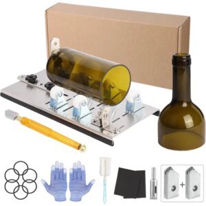 Glass Bottle Cutter Tool Kit, DIY Machine For Cutting Wine, Beer, Liquor, Whiskey, Alcohol, Champagne, Bottle Cutter For Round Bottle