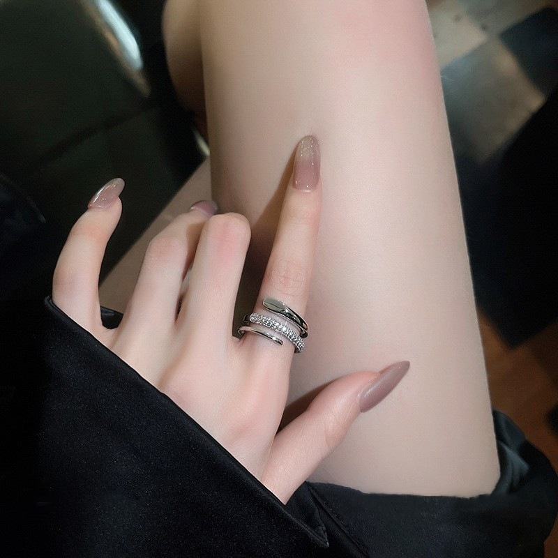 High Grade Open Ring Women, Minimalist Design, Trendy Internet Celebrity Style Jewelry