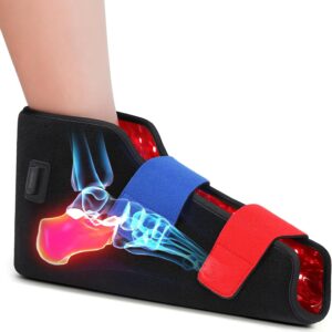 Red Light Therapy Foot Brace With Heating And Massage For Ankle Support