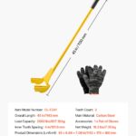 Pallet Buster Tool, 41 Inch Carbon Steel Handle Wrecking Pry Bar, 2000 Lbs Weight Capacity, Heavy Duty Deck Board Removal Tool, Breaker Bar For Flooring, Framing, Roofing, Trim, Drywall