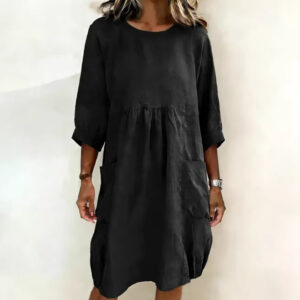 Fashionable Casual Loose-fit Three-quarter Sleeve Dress