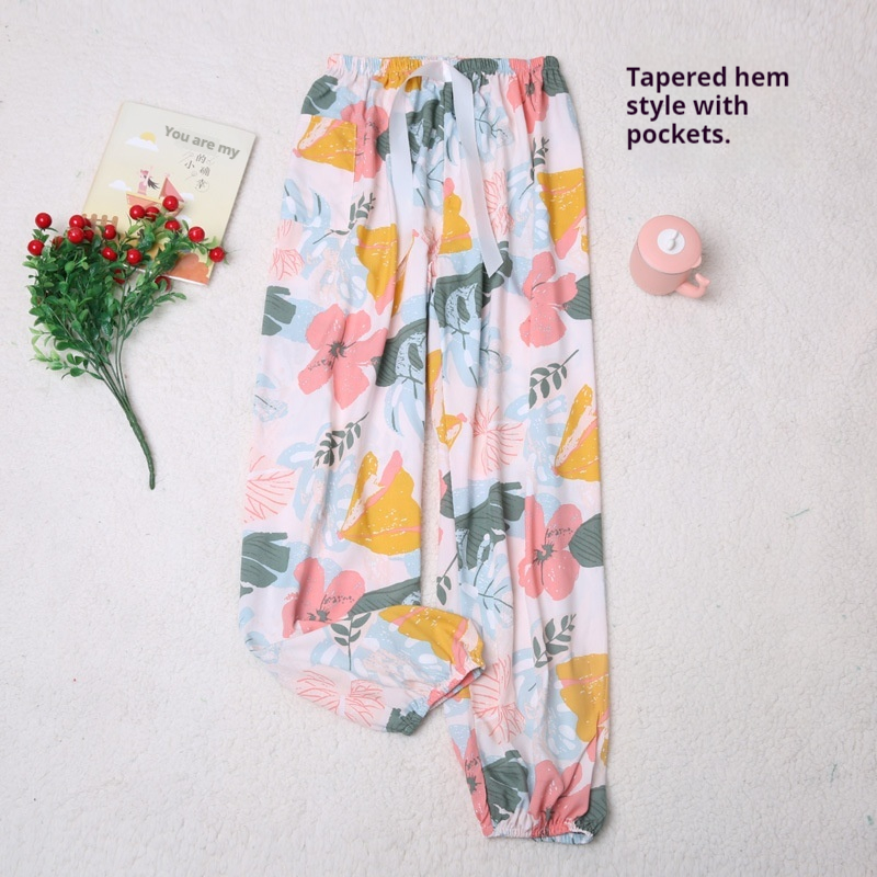 Plus-size Rayon Beach Mosquito-proof Cotton-look Pajama Pants - Image 21