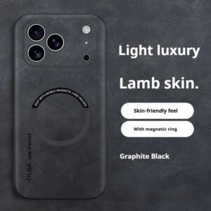 Magnetic Charging Phone Case Ultra Thin Leather