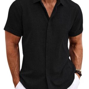 Beach Plus Size Men’s Short-sleeve Shirt