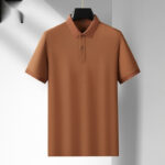 Cotton Mercerized Mens Polo Shirt High-End Feel Pure Cotton Lap