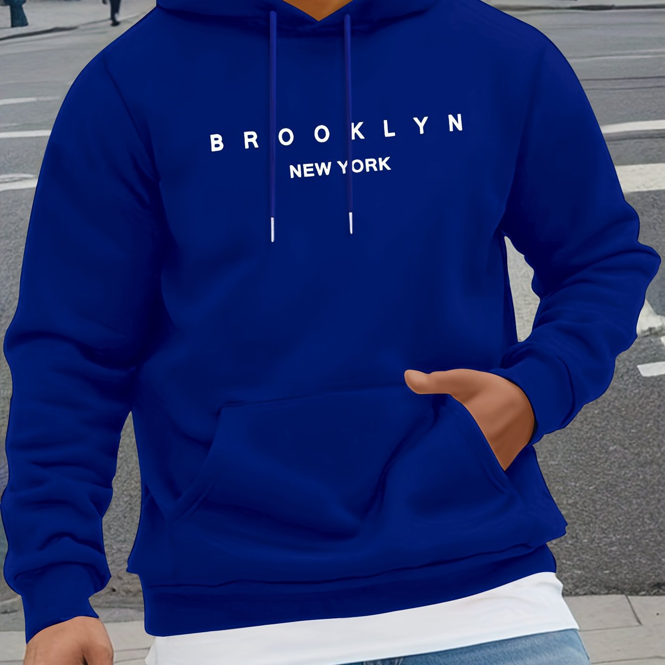 Letter-print Casual Hooded Sweatshirt - Image 11