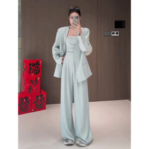 Women's Vest Top And Wide-leg Pants Set