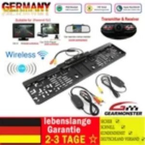 Black Wireless Waterproof Backup Camera Kit | IP68 | 2.4 GHz | 170° Wide Angle | 25 Mm Lens | Night Vision