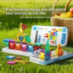 Childrens Colorful Magnetic Tiles With Strong Magnets For Educational Building