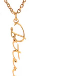Stainless Steel 18k Gold-plated Color-changing Free Personalized Pendant Chain