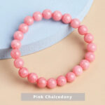 Cherry Blossom Rain Rose Quartz Bracelet For Women