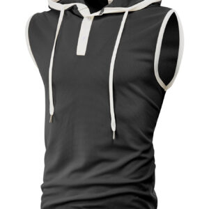 Men's Sleeveless Hooded Sports Vest