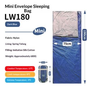 Mini Ultra-Light Summer Nylon Insulated Sleeping Bag