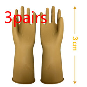 Household Kitchen Dishwashing Rubber Gloves Durable Beef-tendon Latex
