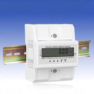Calibrated 3-Phase 4-Wire Electricity Meter, 230/400V 5-100A, For DIN Rail, Germany