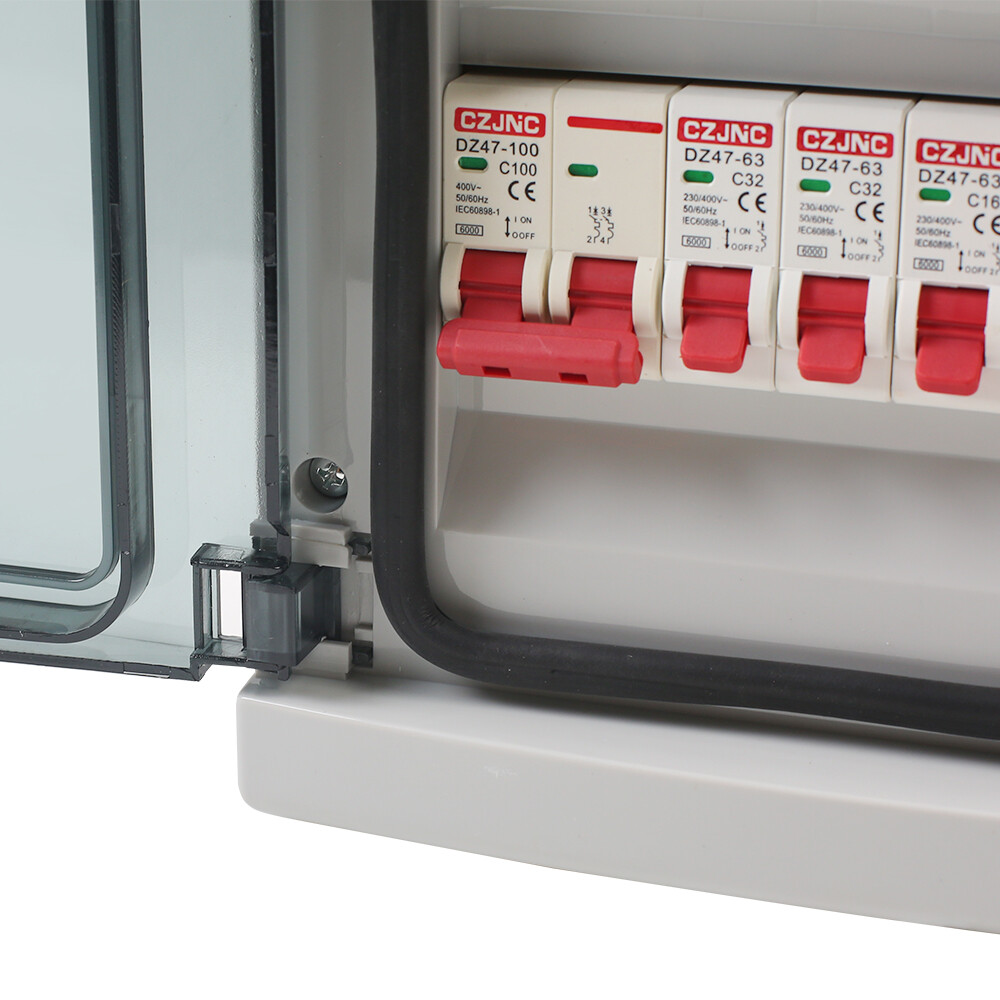 8 Way Weatherproof Garage Shed Consumer Fuse Box Mains 6 MCB Unit - Image 2