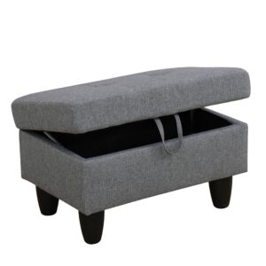 Pickup Only-Light Grey Linen Living Room Sofa Set