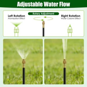 Garden Drip Irrigation Kit With 360' Bendable Misting Nozzles Automatic Garden Automatic Watering System For Garden Lawn Greenhouse Flower Bed Greenhouse Patio Lawn Cooling