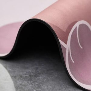 Oval Shaped Rubber Yoga Mat With Anti Slip Grip