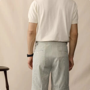 Men’s British Breathable Mid-Waist Bubble Fabric Shorts