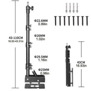 39 Triangle Wall Mount Light Stand Boom Arm For Video Light Moonlight UK