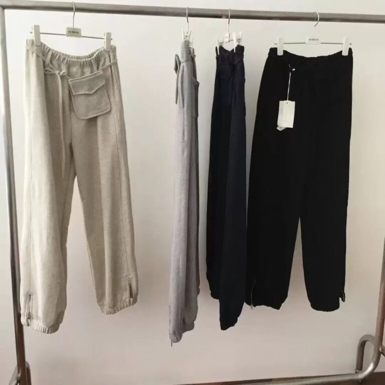 Pair With A Small Waist Bag Fleece-lined Korean-designed Intricately Detailed Vintage-style Casual Pants