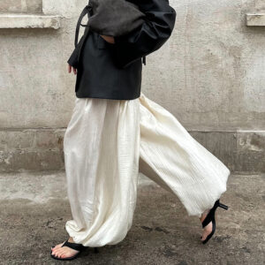 Versatile Ankle-cuffed Long Lantern Pants