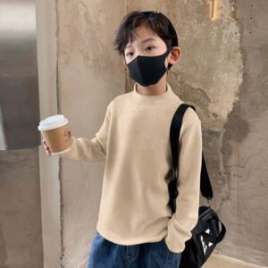 Children's Coral Fleece Base Layer Shirt New Autumnwinter Style