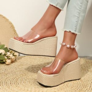 Plus-size Thick-soled Wedge Sandals For Women