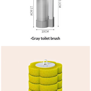 Household Sponge Toilet Cleaning Brush Set