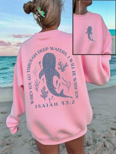 Women's Casual Simple Heart-Printed Loose-Fitting - Image 11