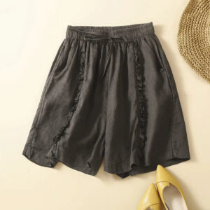 Summer Casual Wide-leg Plus-size Shorts For Women