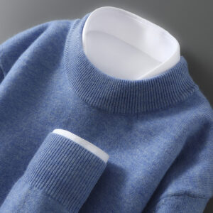 Men’s Casual Loose-Fitting Cashmere Base-Layer Sweater