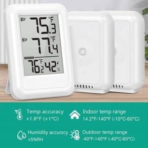 Hygrometer , LCD Screen Temperature Humidity Monitor Meter