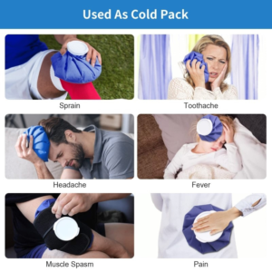 Elastic Knee Brace With 3 Reusable Ice Packs Breathable Support Bandage Leak Proof Available In 3 Sizes 6 Inches 9 Inches 11 Inches