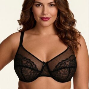 Minimizer Bras For Women Enchante Full Coverage Underwire Bras Plus Size Lifting Floral Lace Bra For Heavy Breast