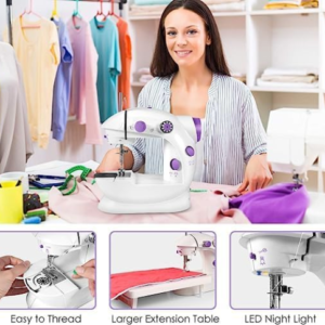 Electric Sewing Machine, Portable Multi-functional Household Desktop Mini Sewing Machine, UK