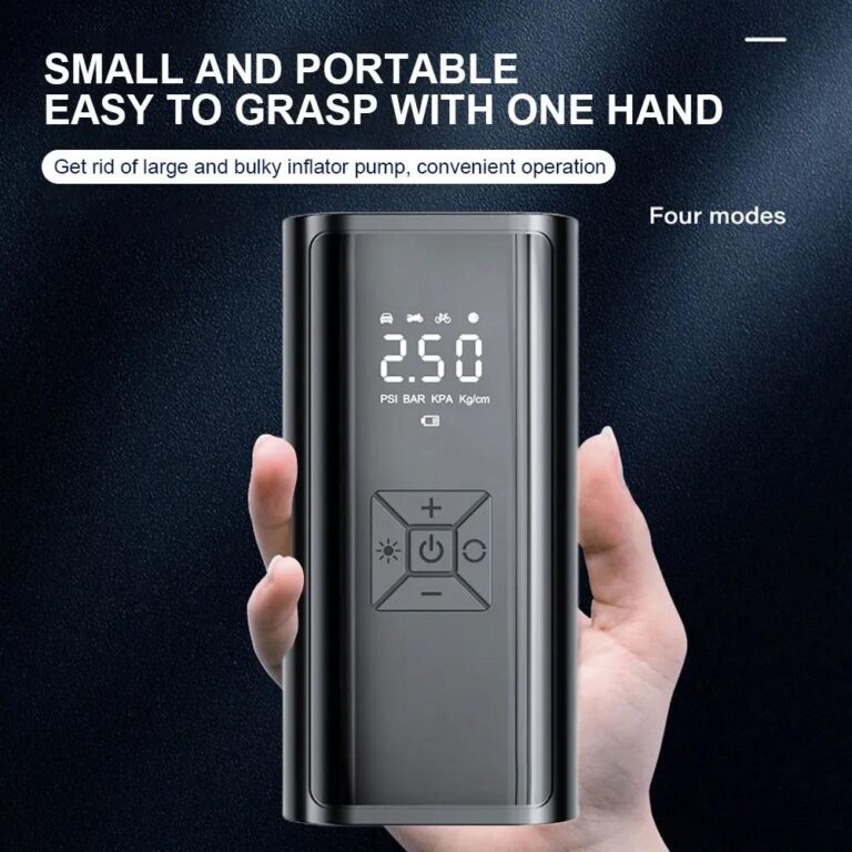 120W Handheld Air Compressor Wireless/Wired Inflatable Pump Portable Air Pump Tire Inflator Digital For Car Bicycle Balls