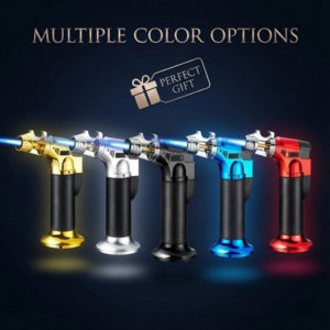 2 In 1 Gas Micro Blow Torch Lighter Welding Soldering Brazing With Bottle Opener Adjustable Windproof High Temperature Flame Refillable Lighter With Safety Lock And Flame Lock Function Essential Tool