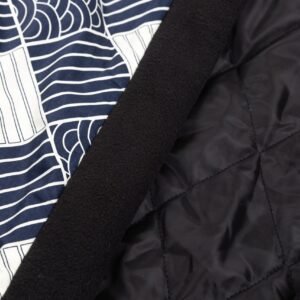 Men's Haori Style Autumn Winter Quilted Jacket Japanese Kimono Coat, Striped Loungewear, Indoor Wear. Lightweight Thermal Japanese Style Cotton Coat