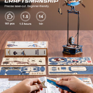 ROKR Ocean Balance Toy MCD02 3D Puzzle Gravity Swing Series Wooden Model Kits For Adults Teens To Build Craft Kit Mechanical Desk Ornament Unique Gift
