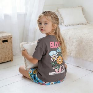 Women's Fashionable Western-style Trendy Set For Small And Medium-sized Childrens Clothing