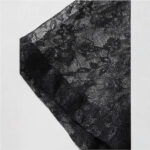 Men's Lace-Patchwork Short-Sleeve Shirt